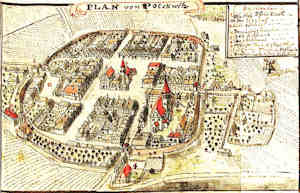Plan von Polckwitz - Widok miasta z lotu ptaka